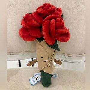 Jellycat NWT Amuseables Rose Bouquet Authentic